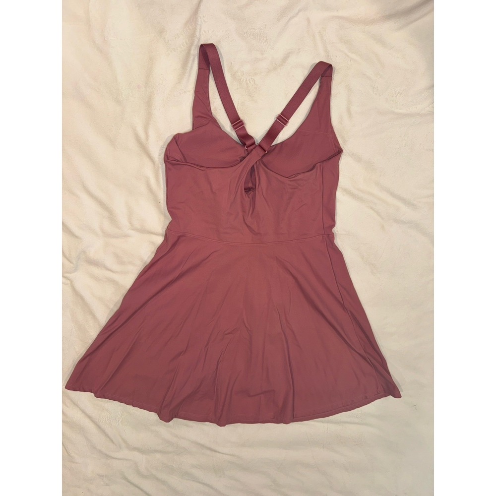 Iuga Coral Sleeveless Tennis Mini Dress with Built In Shorts & Bra Small (564)